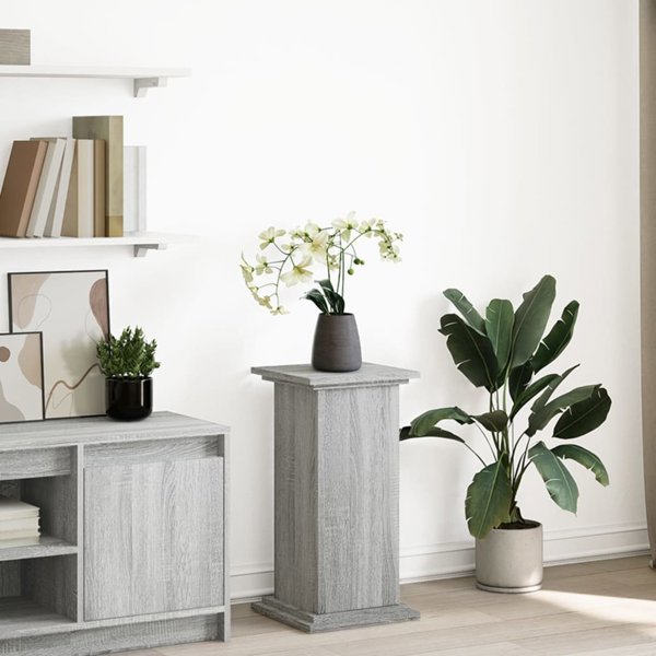 vidaXL Βάση με αποθηκευτικό χώρο γκρι δρυς Sonoma 31x30x60 εκ.