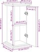 vidaXL Βάση με αποθηκευτικό χώρο γκρι δρυς Sonoma 31x30x60 εκ.