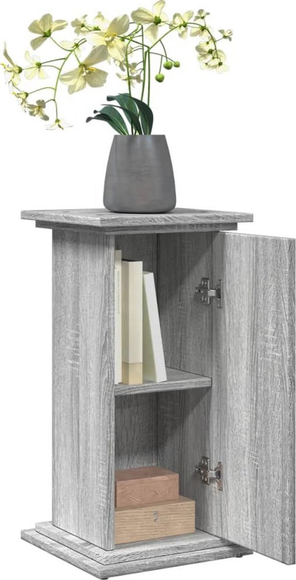 vidaXL Βάση με αποθηκευτικό χώρο γκρι δρυς Sonoma 31x30x60 εκ.