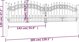 vidaXL vidaXL Brama z grotami, czarna, 305x120 cm, malowana proszkowo stal