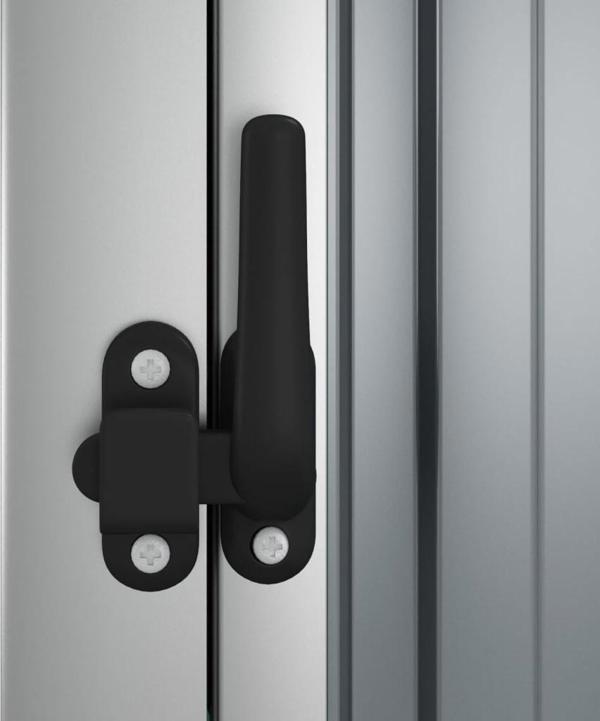 vidaXL vidaXL Szopa ogrodowa, szara, 88x89x161 cm, stal galwanizowana