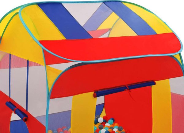 vidaXL Namiot do zabawy z 550 pilczkami, 123x120x126 cm
