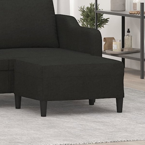 vidaXL Υποπόδιο, μαύρο, 70x55x41 εκ, επενδεδυμένο με ύφασμα