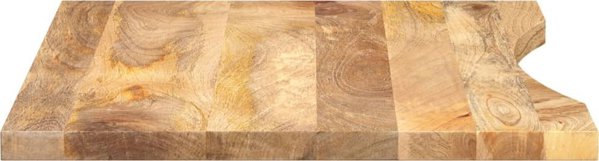 vidaXL Πάγκος γραφείου με κοπή, 90x60x2,5 cm, ακατέργαστο ξύλο μάνγκο