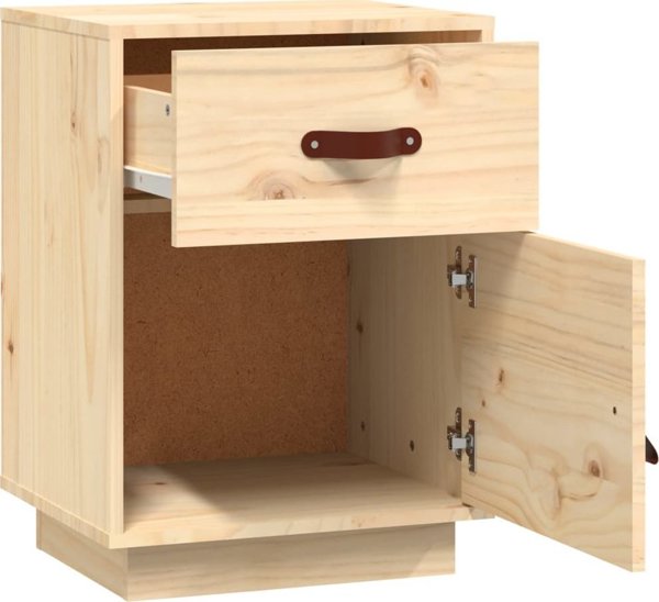 vidaXL vidaXL Szafka nocna, 40x34x55 cm, lite drewno sosnowe