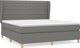 vidaXL Κρεβάτι κομφορμ με στρώμα, σκούρο γκρι ύφασμα 160x200 εκ