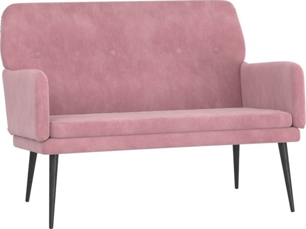 vidaXL Λαβέγκα, ροζ, 108x79x79 εκ., με επένδυση από βελούδο