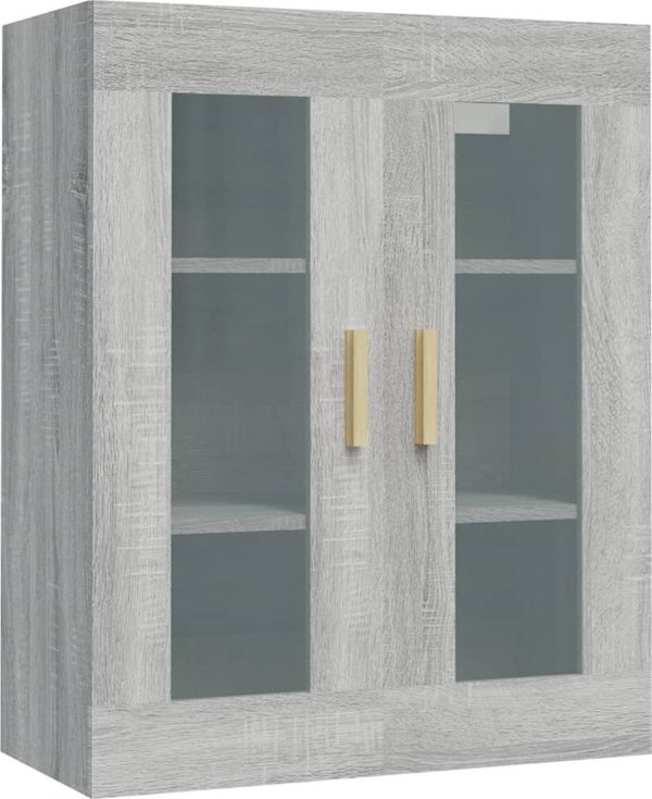 vidaXL Κρεμαστό ντουλάπι, γκρι δρυς Sonoma, 69,5x34x90 cm