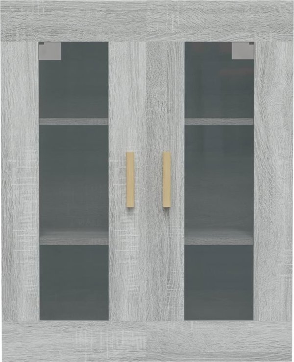 vidaXL Κρεμαστό ντουλάπι, γκρι δρυς Sonoma, 69,5x34x90 cm