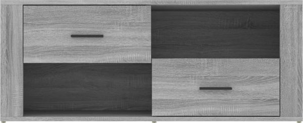 vidaXL Έπιπλο τηλεόρασης, γκρι δρυς Sonoma, 100x35x40 cm