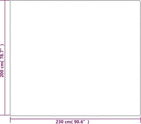 vidaXL Κουβέρτα βάρους με κάλυμμα, γκρι, 200x230 cm, 9 kg, ύφασμα