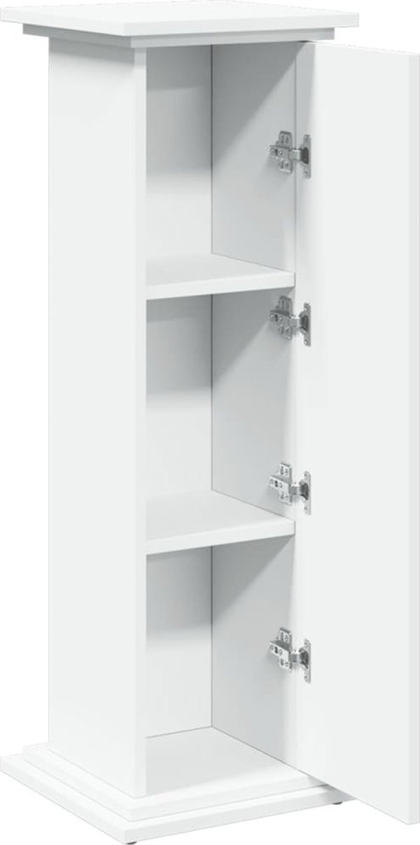 vidaXL Piedestal ze schowkiem, bialy, 31x30x90 cm