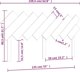 vidaXL Κεφαλάρι κρεβατιού, γκρι, 159,5x3x80,5 εκ., μασίφ ξύλο πεύκου