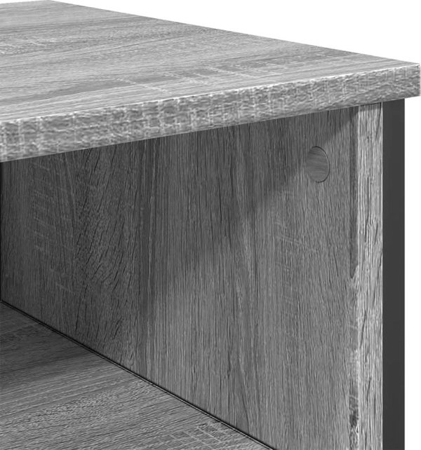 vidaXL Κονσόλα Τραπέζι, Γκρι Sonoma Δρυς, 100x35x74,5 εκ