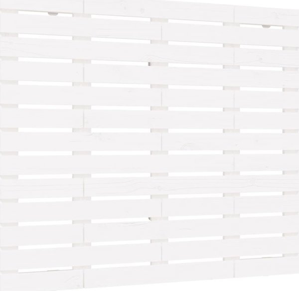 vidaXL Κεφαλάρι κρεβατιού, λευκό, 106x3x91,5 εκ, από μασίφ πεύκο