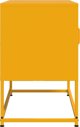 vidaXL Szafka pod telewizor, musztardowa, 68x39x60,5 cm, stalowa