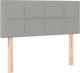 vidaXL Κρεβάτι Continental με Στρώμα, Ανοιχτό Γκρι, 100x200 cm, Υφασμάτινο