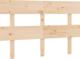 vidaXL Wezglowie lozka, 124x3x81 cm, lite drewno sosnowe