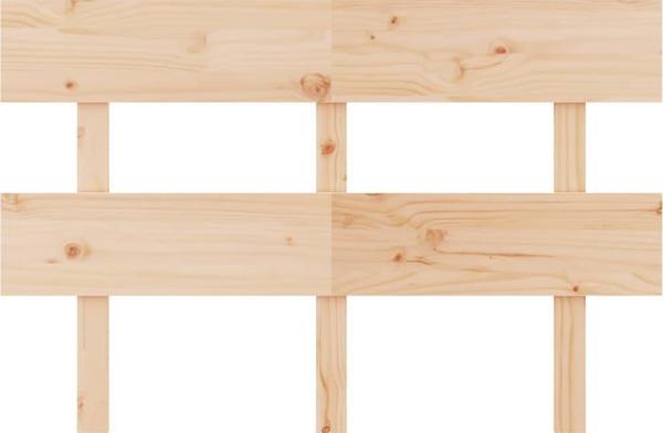 vidaXL Wezglowie lozka, 124x3x81 cm, lite drewno sosnowe