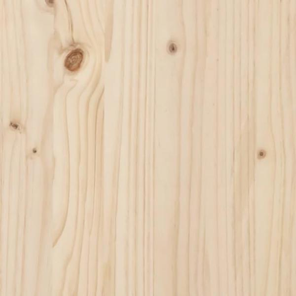 vidaXL Wezglowie lozka, 124x3x81 cm, lite drewno sosnowe
