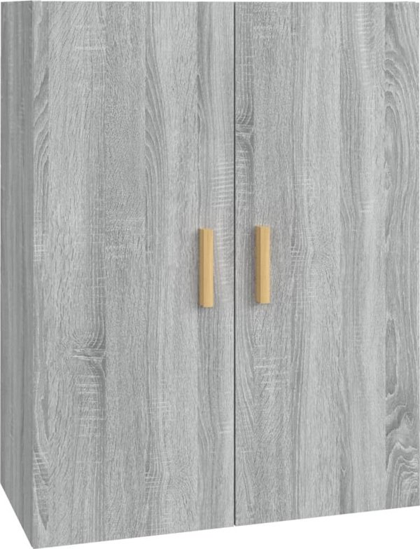 vidaXL Επιτοίχια ντουλάπα, γκρι δρυς Σονομα, 69,5x34x90 εκ.