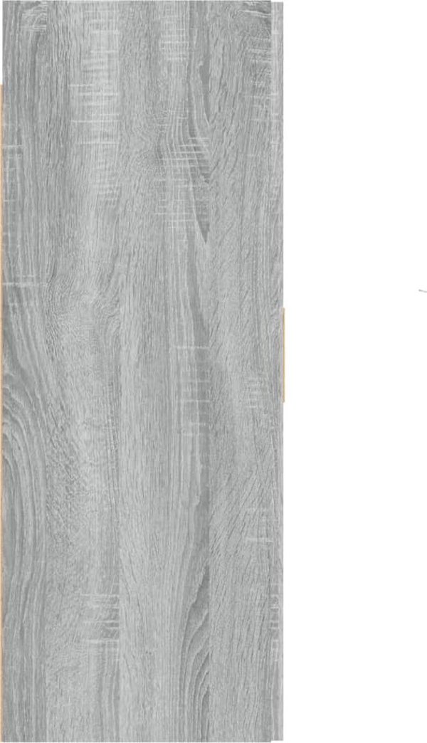 vidaXL Επιτοίχια ντουλάπα, γκρι δρυς Σονομα, 69,5x34x90 εκ.