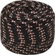 vidaXL Linka zeglarska, czarna, 12 mm, 25 m, polipropylen