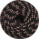 vidaXL Linka zeglarska, czarna, 12 mm, 25 m, polipropylen