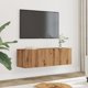 vidaXL Επιτοίχιες Ντουλάπες TV, 2 τεμ., Δρυς Artisan, 100x30x30 εκ.