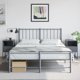 vidaXL Szafki nocne, 2 szt., antracytowe, 36x39x60,5 cm, stal