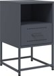 vidaXL Szafki nocne, 2 szt., antracytowe, 36x39x60,5 cm, stal