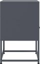 vidaXL Szafki nocne, 2 szt., antracytowe, 36x39x60,5 cm, stal