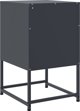 vidaXL Szafki nocne, 2 szt., antracytowe, 36x39x60,5 cm, stal