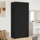 vidaXL Ντουλάπα Ρουχισμού 90x52x200 cm από Ξύλο Μηχανικής, Μαύρη Δρυς