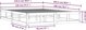 vidaXL Κορνίζα κρεβατιού λευκή 120x200 cm μασίφ ξύλο