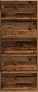 vidaXL Ραφιερα βιβλιων απο παλαιωμενο ξυλο 80x30x189 cm