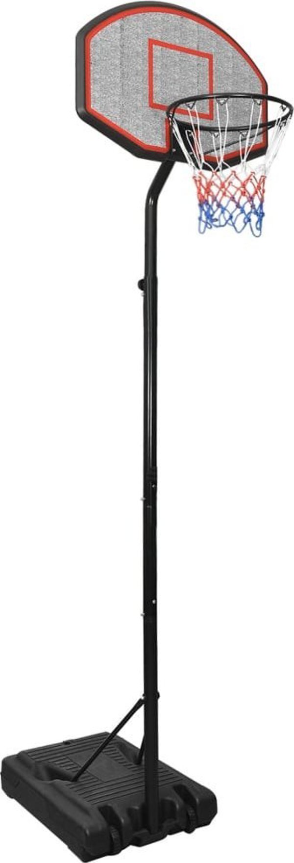 vidaXL Στήριγμα μπάσκετ, μαύρο, 282-352 cm, πολυαιθυλένιο