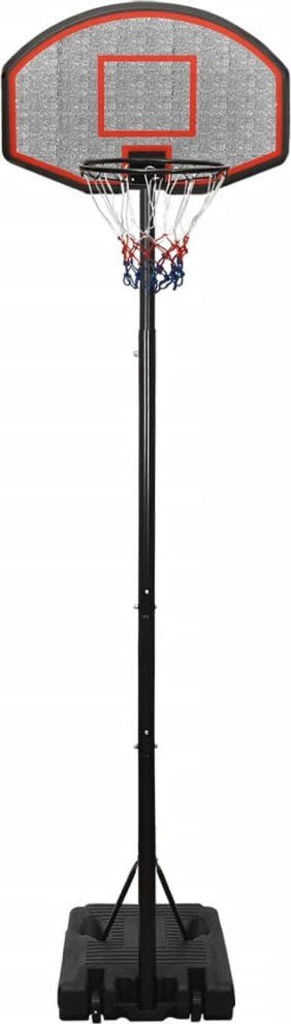 vidaXL Στήριγμα μπάσκετ, μαύρο, 282-352 cm, πολυαιθυλένιο