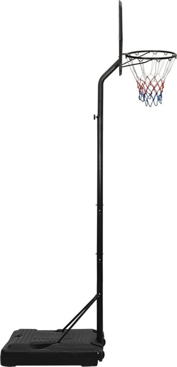 vidaXL Στήριγμα μπάσκετ, μαύρο, 282-352 cm, πολυαιθυλένιο