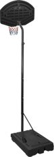 vidaXL Στήριγμα μπάσκετ, μαύρο, 282-352 cm, πολυαιθυλένιο