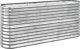 vidaXL vidaXL Donica ogrodowa, malowana proszkowo stal, 152x40x68 cm, srebrna
