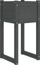 vidaXL vidaXL Donica, szara, 40x40x81 cm, lite drewno sosnowe
