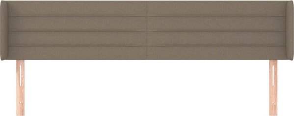 vidaXL Μαξιλάρι κεφαλής uszak, taupe, 183x16x78/88 cm, ύφασμα