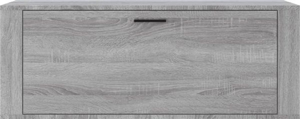 vidaXL Επιτοίχια παπουτσοθήκη, γκρι δρυς Sonoma, 100x35x38 cm