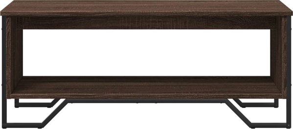 vidaXL Τραπέζι σαλονιού, καφέ δρυς, 100x51x40 εκ.