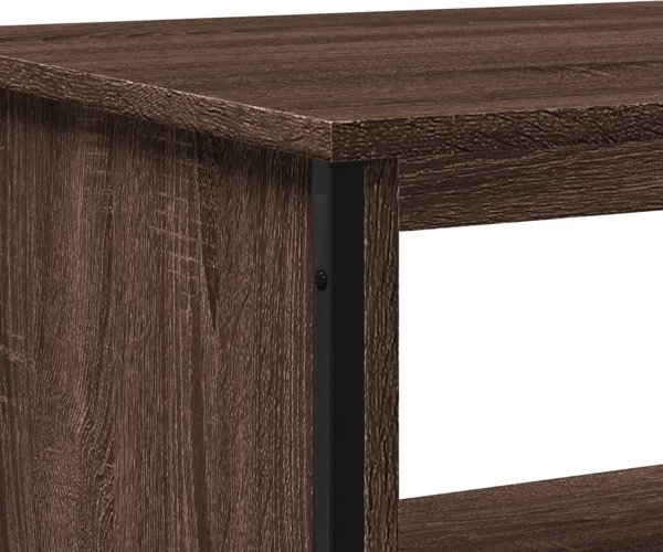 vidaXL Τραπέζι σαλονιού, καφέ δρυς, 100x51x40 εκ.