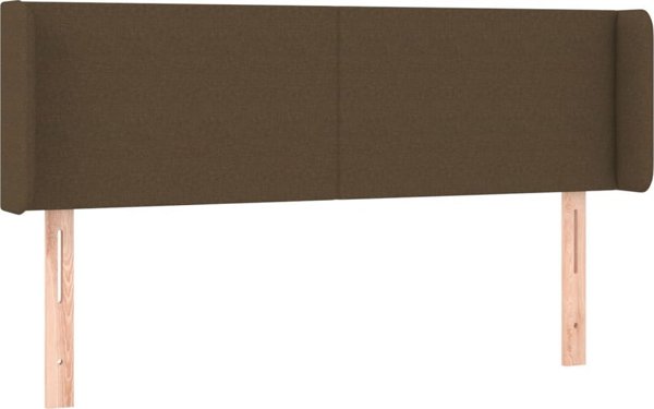 vidaXL Zaglowek do lozkos me LED, skourolefko, 147x16x78/88 cm, tkana