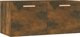vidaXL Ντουλάπι τοίχου, καπνιστή δρυς, 80x35x36,5 cm