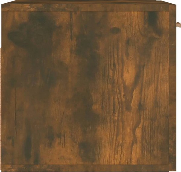 vidaXL Ντουλάπι τοίχου, καπνιστή δρυς, 80x35x36,5 cm