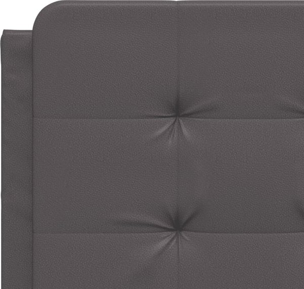 vidaXL Ράμα κρεβατιού με κεφαλάρι, γκρι, 120x200 εκ., συνθετικό δέρμα